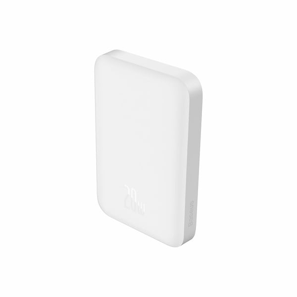 Baseus P10059002223-00, 6000 mAh, Trådlös laddning, 20 W, Vit