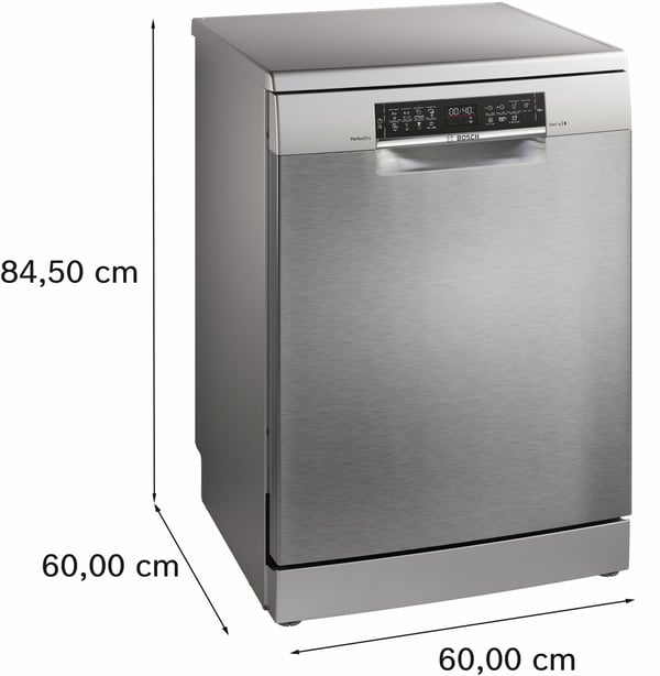 Bosch Serie | 6 SMS6ZCI16E - Oppvaskmaskin - Wi-Fi - høyde: 81.5 cm - børstet stål