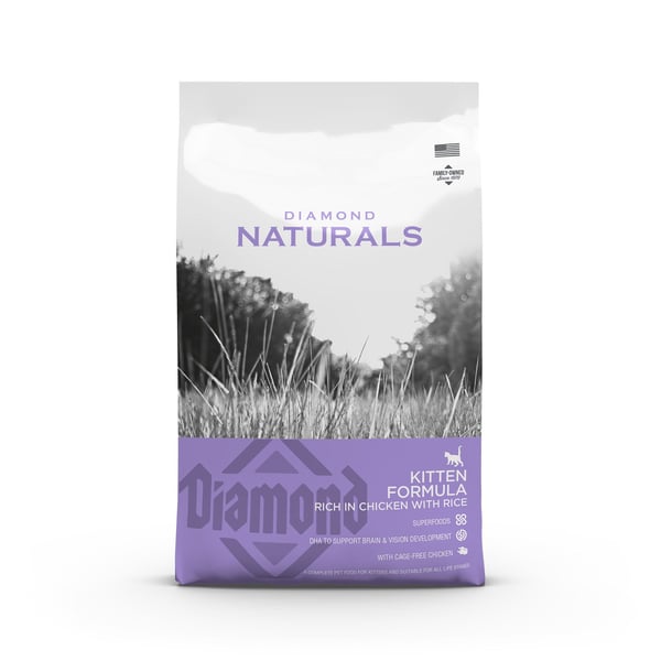 Diamond Naturals Kitten Chicken with Rice 7,5 kg - Best før 1/4-2025