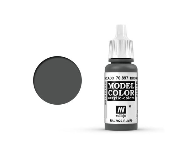 Vallejo 70.897, 17 ml, Grön, Matt, Flaska