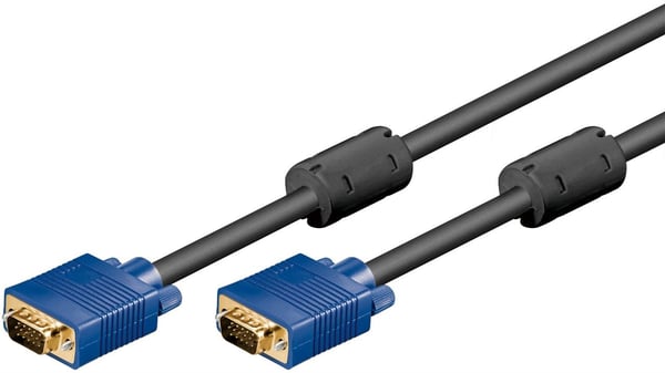 Goobay 93378, 10 m, VGA (D-Sub), VGA (D-Sub), Hankjønn, Hankjønn, Sort