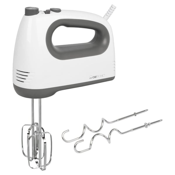 Clatronic HM 3775 - Håndmikser - 400 W - hvit/grå