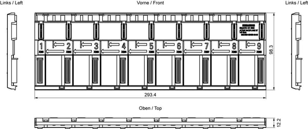 Siemens 6ES7590-0BH00-0AA0, 99 mm, 116 mm, 306 mm, 32 mm, 314 g