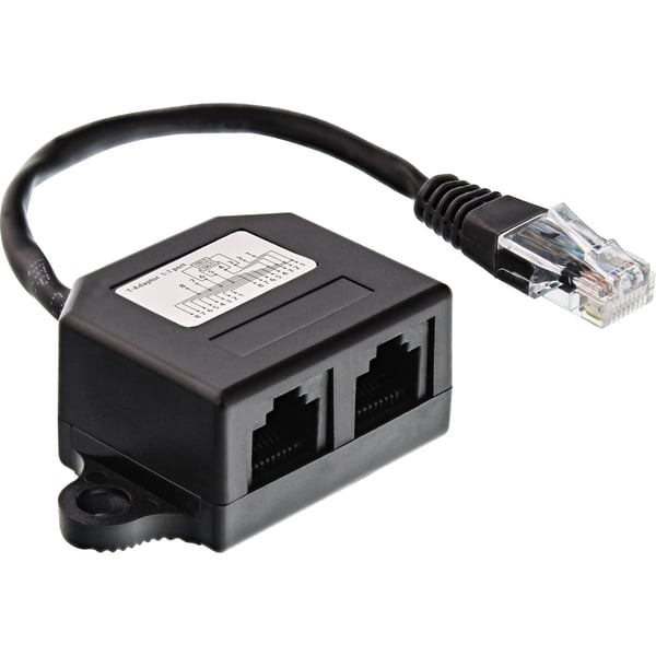 InLine InLine® ISDN splitter, 1 -> 2, 0,15m, med motstander