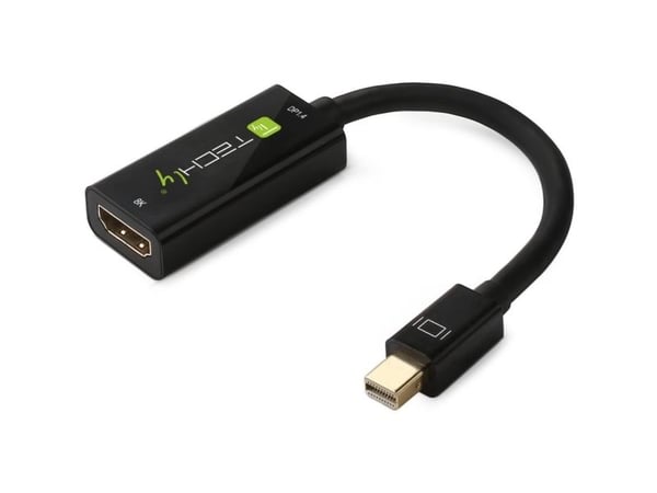 Techly IADAP MDP-HDMIF8K, Mini DisplayPort, HDMI, Hankoppling, Honkoppling, Rak, Rak