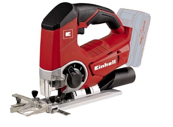 Einhell TE-JS 18 Li - Solo, Sort, Rød, Rustfritt stål, 45°, 8 cm, 1 cm, Batteri, 18 V - SOLO
