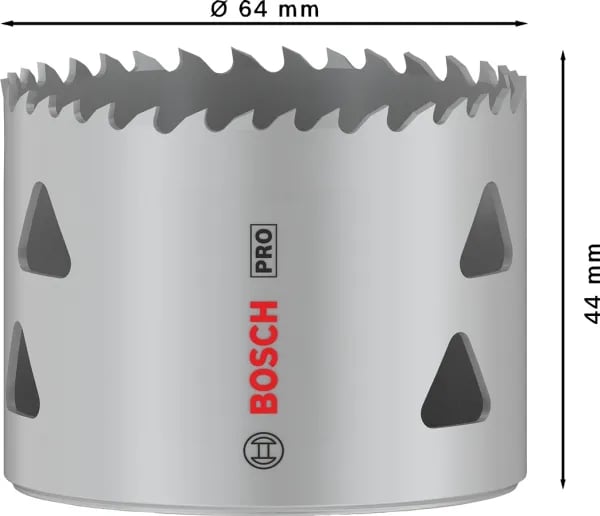 Bosch PRO Multi Material, Yksi, Pora, Kipsilevy, Metalli, Kirjometalli, Muovi, Pehmeä puu, Harmaa, Kobolttiteräs, Pikateräs-kobolttiseos (HSS-Co)