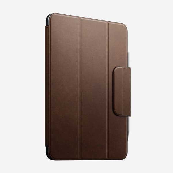 NOMAD Leather Folio for iPad Pro 11" M4 (2024) med magnetisk feste for Apple Pencil Brown