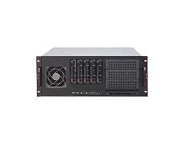 Supermicro SC842 XTQC-R804B - Rackmonterbar 4U - utvidet ATX (E-ATX) - SATA/SAS - hot-swap 800 watt - svart - USB/seriell