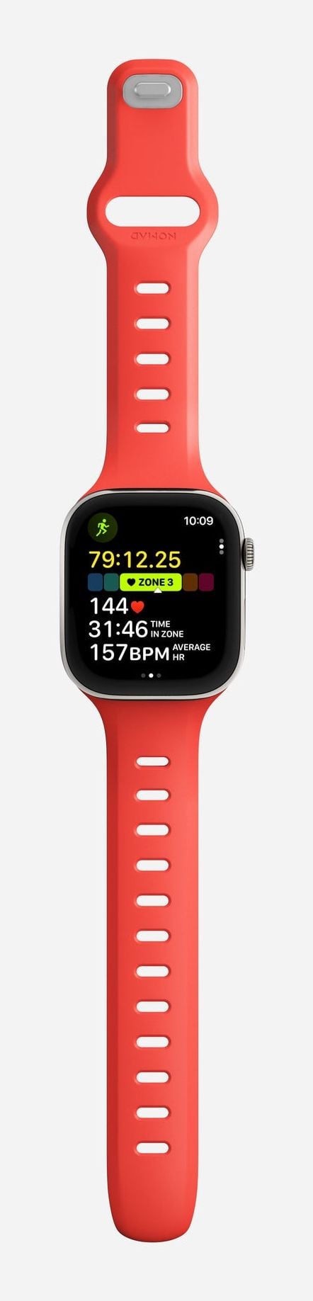 Nomad Tempo Band, Band, Smartklokke, Rød, Apple, 41mm / 42mm, Gummi