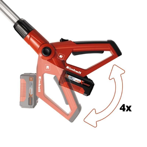 Einhell sladdlös häcksax och häckklippare GE-HC 18 Li T Power X-Change Set (litiumjon, 18 V, teleskopisk, 170 mm motorsåg, 400 mm häckklippare inkl...