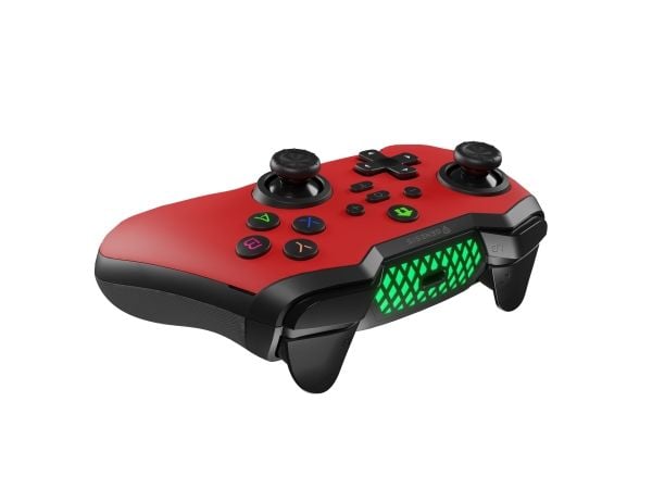 GENESIS Mangan 400 Red, Gamepad, Android, MAC, Nintendo Switch, PC, iOS, D-pute, Hjem-knapp, Modusknapp, Valg-knapp, Startknapp, Turboknapp, Analog...