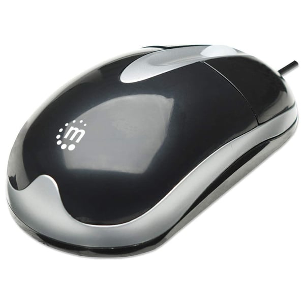 Manhattan 1000dpi USB kablet mus, svart