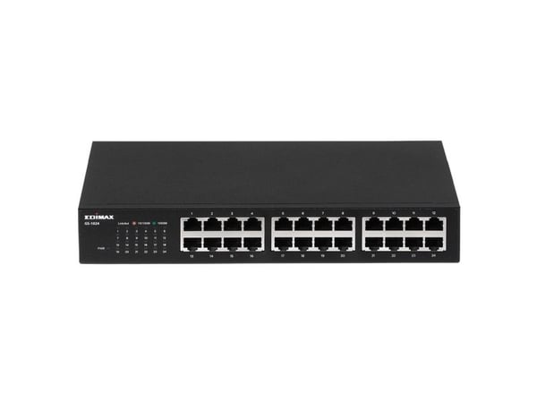 Edimax GS-1024 - Switch - ohanterad - 24 x 10/100/1000 - rackmonterbar, skrivbordsmodell, väggmonterbar