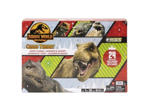 Mattel Jurassic World Minis -joulukalenteri 2024 JBG37, 24 kpl