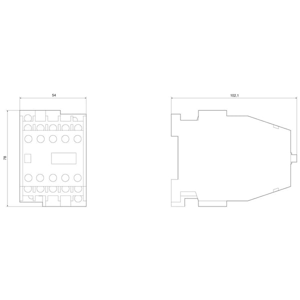 Siemens 3TH 4310-0 AC2 Apukosketin 1 kpl 1 kpl