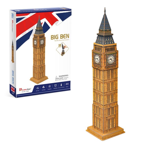CubicFun Big Ben, 44 stykker, Bygninger, 10 år