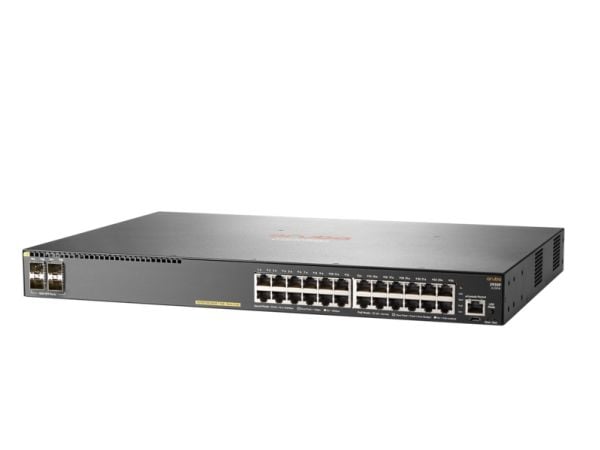 HPE Aruba 2930F 24G PoE+ 4SFP - Kytkin - L3 - Hallittu - 24 x 10/100/1000 (PoE+) + 4 x Gigabit SFP (uplink) - Telineasennettava - PoE+ (370 W) - Po...