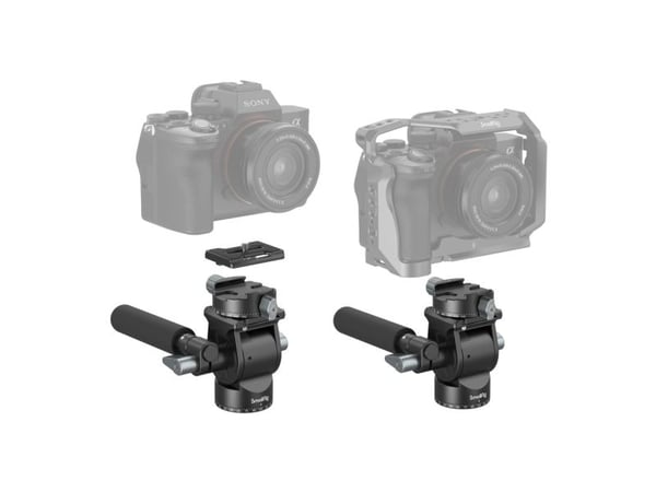 SmallRig 3457 videopää, kevyt musta alumiini