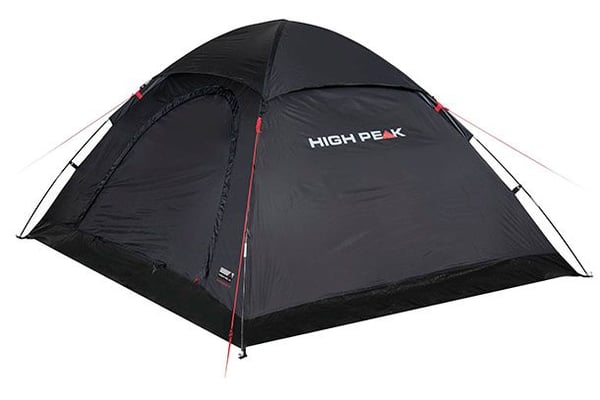 High Peak Monodome XL, Kupoliteltta, 4 henkilö(t), Ilmanvaihto, Vedenkestävät saumat, Musta