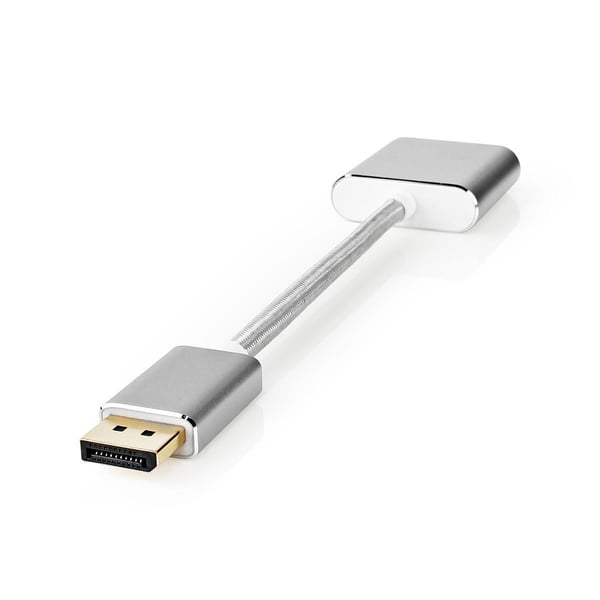 Nedis CCTB37250AL02, 0.2 m, DisplayPort, DVI-D, urosliitin, naarasliitin, suora
