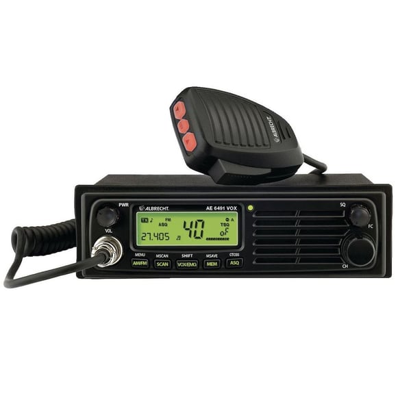 Albrecht AE 6491 VOX, DC, 188 mm, 131 mm, 57 mm, LCD, Bil CB-radio