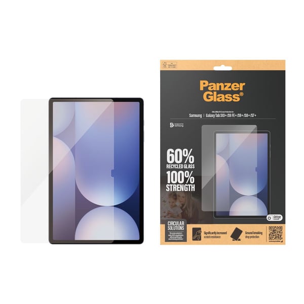 PanzerGlass Displayschutz Samsung Galaxy Tab S7+ | S8+ | S9+ | S9 FE+ | S10+ | Ultra-Wide Fit