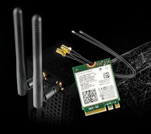 ASRock M.2 DeskMini WiFi Kit -verkkokortti, Wi-Fi 5, Bluetooth 4.0