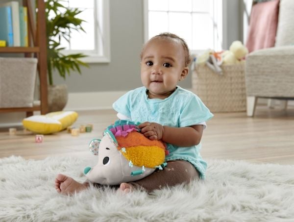 Fisher-Price Cuddle ‘n Snuggle Hedgehog -pehmolelu, vauvojen aistilelu, josta kuuluu heliseviä ja rapisevia ääniä, Lelueläimet, 0,25 vuosi/vuosia, ...