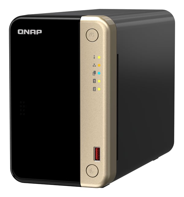 QNAP TS-264, NAS, Tower, Intel® Celeron®, N5095, 8 GB, 0 TB