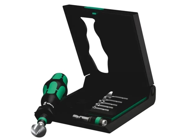 Wera 845/8 - Screwdriver handle with bit and adapter set - 8 delar - i låda