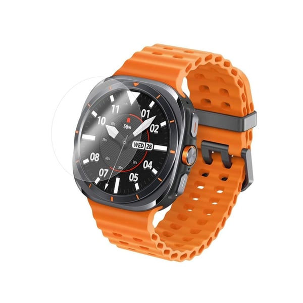 FIXED - Skjermbeskyttelse for smart armbåndsur - 47mm - 2.5D - glass - gjennomsiktig (en pakke 2) - for Samsung Galaxy Watch Ultra (47 mm)