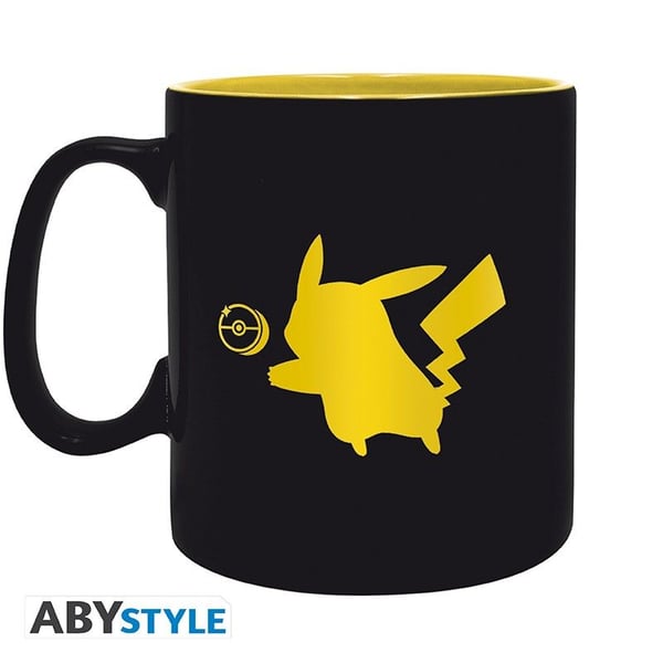 ABYstyle Pokémon, Yksi, 0,46 L, Muki, Universaali, musta, Keltainen, Keraaminen
