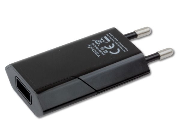 Techly IPW-USB-ECBKG, Innendørs, AC, 5 V, 1 A, Sort