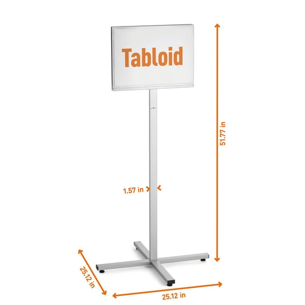 Ulkokäyttöön tarkoitettu lattiakyltti INFO STAND OUTDOOR A3