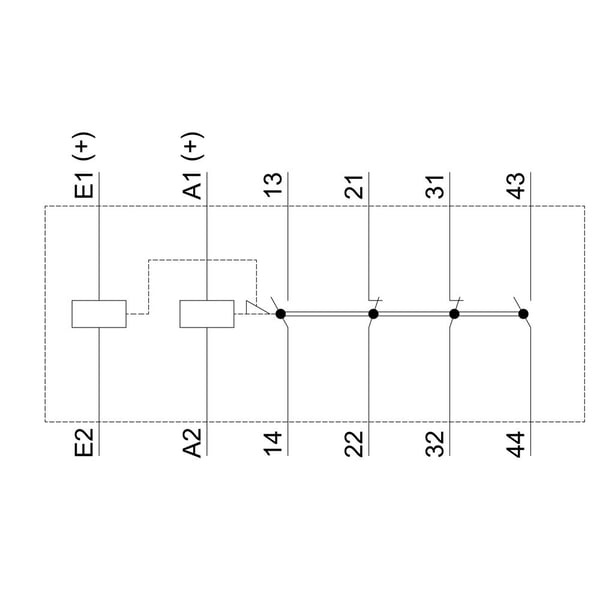 Siemens 3RH2422-1BG40 Apukosketin 1 kpl 1 kpl