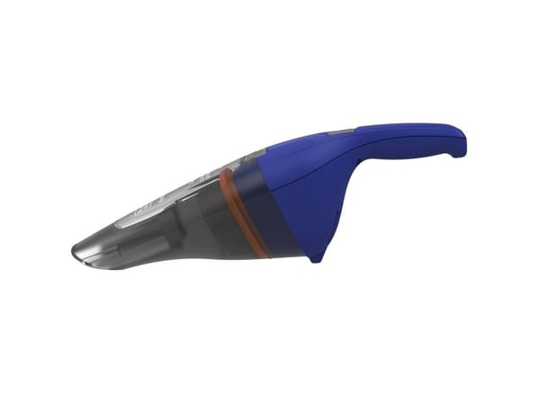 Black & Decker NVC115WA, Kuiva, Suodatus, 630 l/min, Pussiton, Sininen, Harmaa, 0,385 L