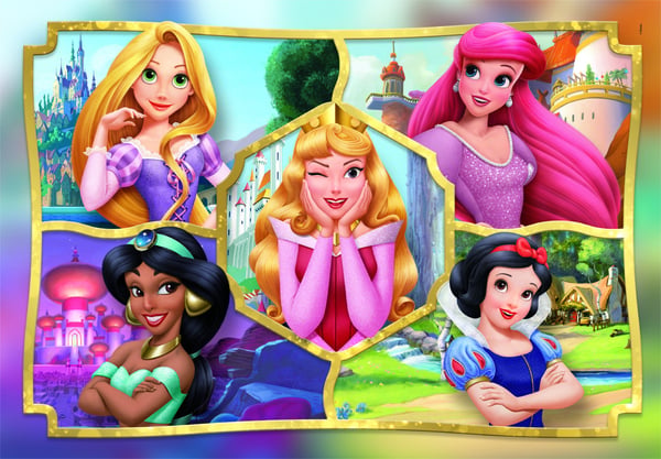 Clementoni Puslespil Disney Princess 2, 104 brikker