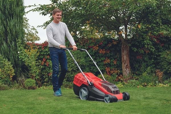 Einhell Einhell GE-CM 36/43 M batteridrevet gressklipper 43 cm 2x18 V/4,0Ah batteri og lader