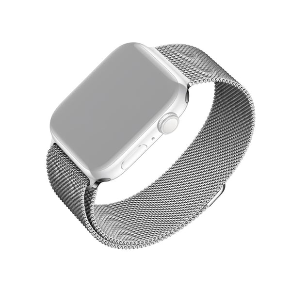 FIXED - Slinga för smart klocka - 38/40/41mm - silver - för Apple Watch Hermès Series 12, Hermès Series 9, SE 3, Series 10, Series 11, Series 12