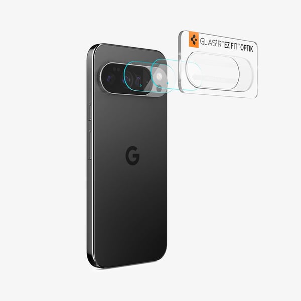 Spigen Optik EZ Fit, Google, Pixel 10, Dammresistent, Reptålig, Transparent, 2 styck