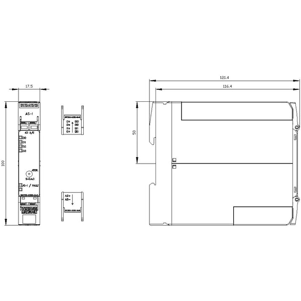 Siemens 3RK2200-0CE00-2AA2 -PLC-kompaktimoduuli