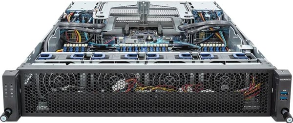 GIGABYTE E283-S90-AAV1, Intel C741, LGA 4677 (Socket E), Intel® Xeon®, DDR5-SDRAM, Åtta kanaler, 2.5"