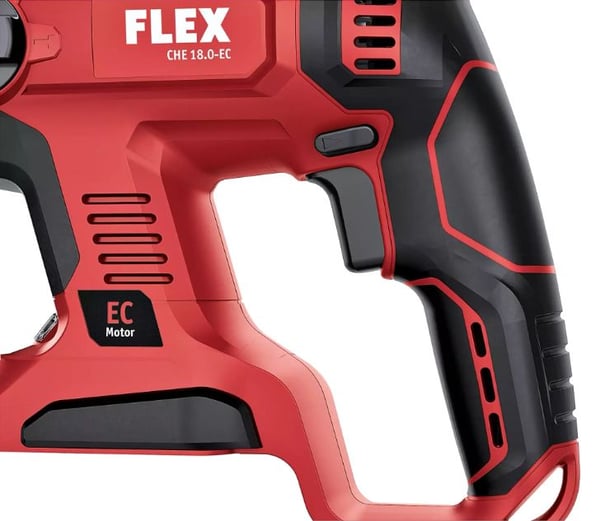 Flex CHE 18.0-EC, SDS Plus, Musta, Punainen, Harjaton moottori, 1,8 cm, 1400 RPM, 4500 RPM