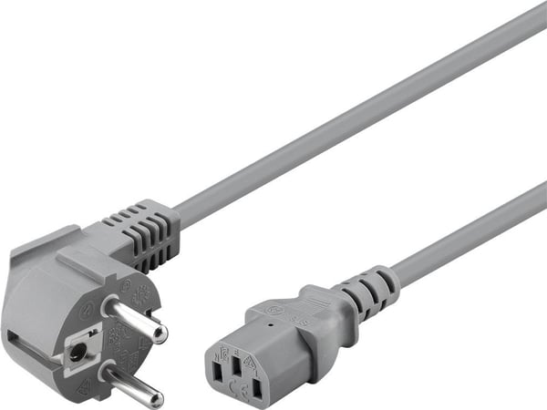 Goobay 50076, 2 m, CEE7/7, IEC C13, H05VV-F3G, 250 V