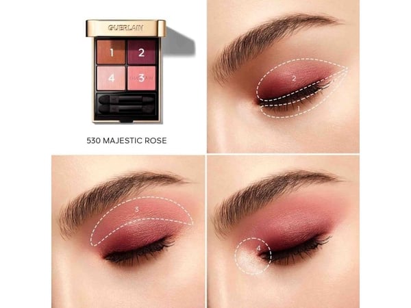 Guerlain Ombres G 530 ögonskuggspalett 4x1,5 g Majestic Rose