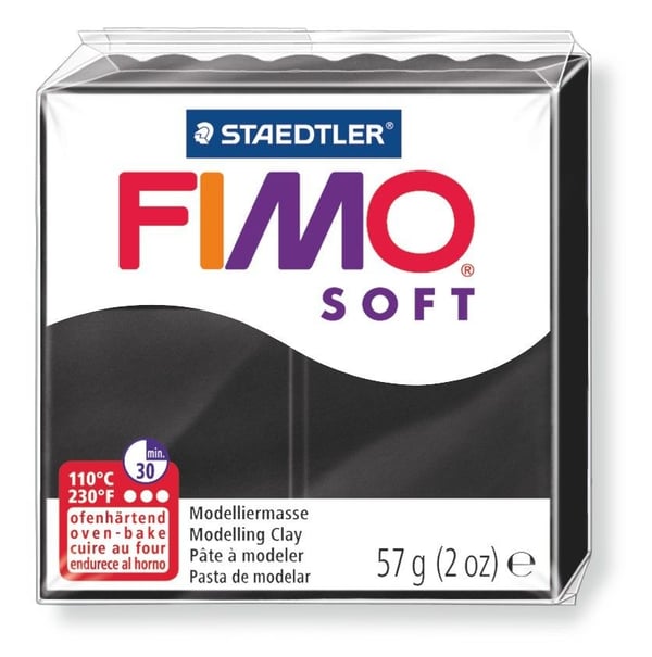 Staedtler FIMO 8020, Muotoilusavi, Musta, 1 väriä, 110 °C, 30 min, Saksa