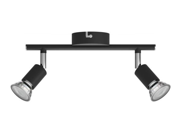 Philips Limbali tak-/väggspotlight 2 x, Utanpåliggande spotlight, GU10, 2 lampor, LED, 220-240 V, Svart