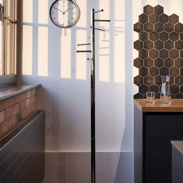 Coat stand, caurus chrome