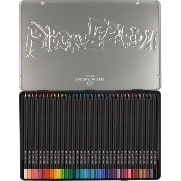 Faber-Castell 116437 fargeblyanter 36 stk., Black Edition, flerfarget